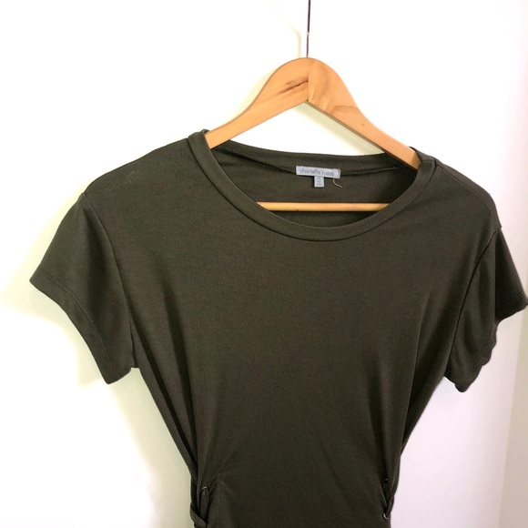 Charlotte Russe Hunter Army Green Lace Up Crop Top - Picture 10 of 11